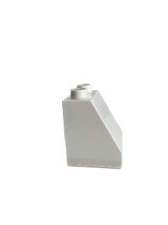 Lego Duplo zkosená kostka bílá 2x2x2